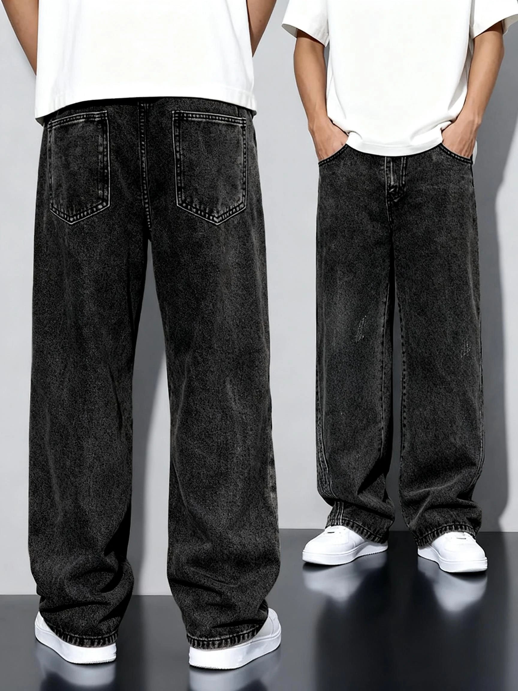Men's Loose-fit Straight-leg Jeans - ATSProducts