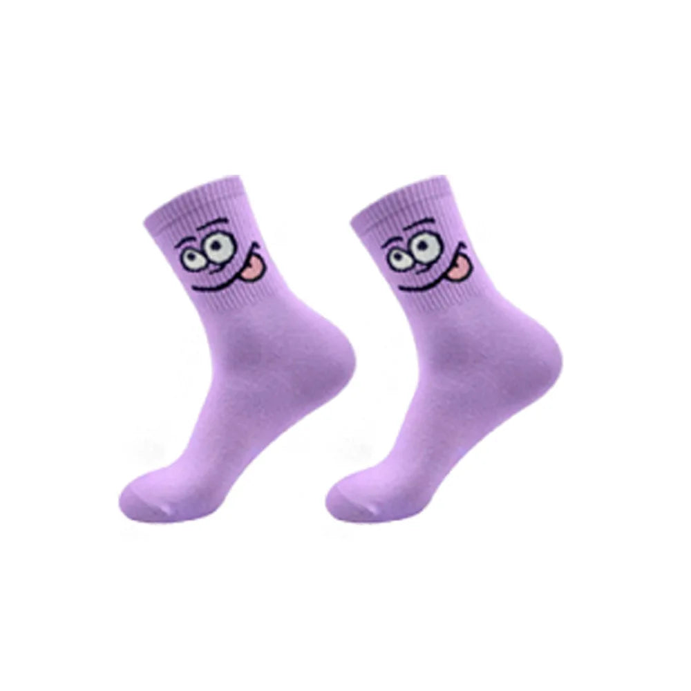 Uiushe Colorful Goofy Face Socks - ATSProducts