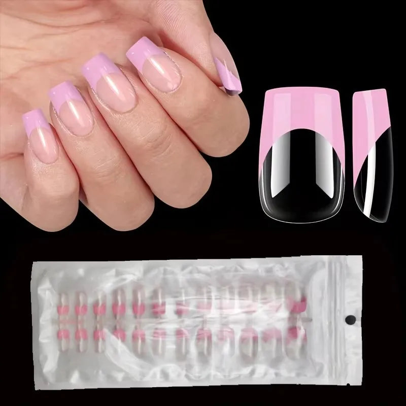 Multi-Color Medium-Length 120-Piece  Press-On Nails