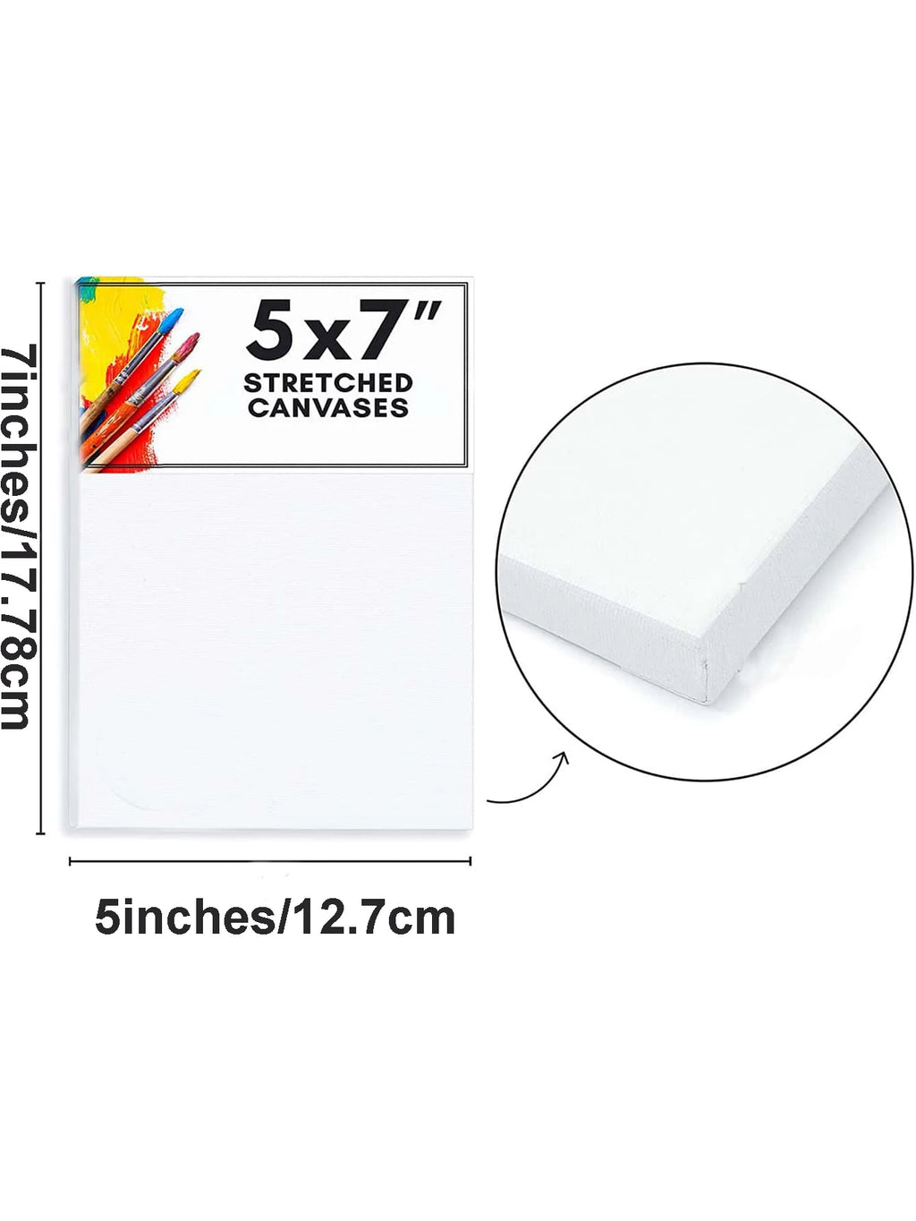 Bview Art 100% Cotton  5x7inches Stretched Canvas - ATSProducts