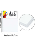 Bview Art 100% Cotton  5x7inches Stretched Canvas - ATSProducts