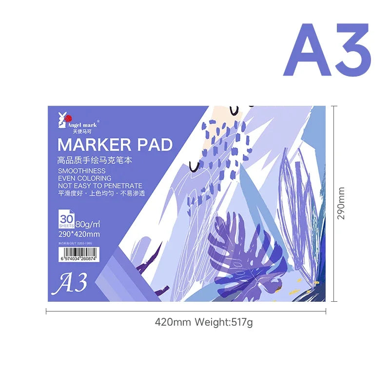 Marker A3/A4/A5 Sketchbook - ATSProducts
