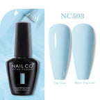 NAILCO 283Colors Gel Nail Polish Top Base Varnish