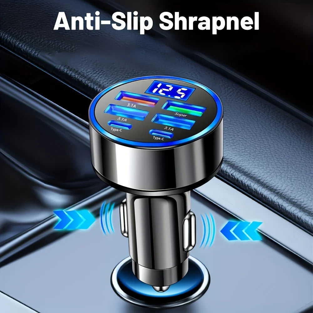 6-in-1 Fast Charging Car Adapter