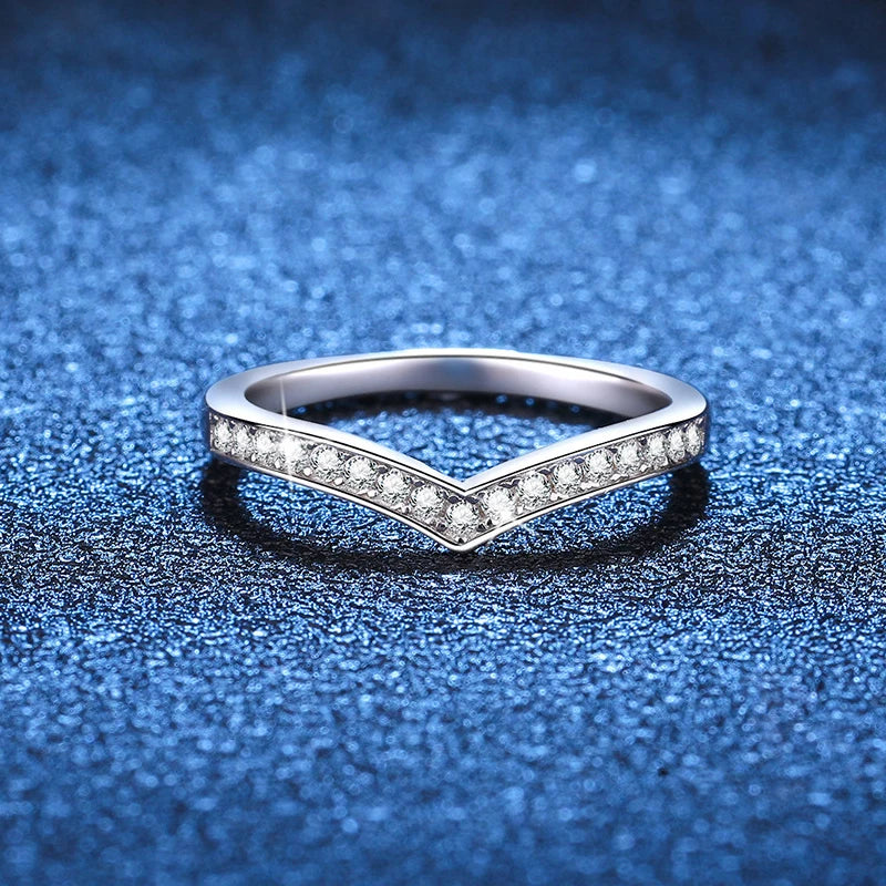 Platinum-Plated Moissanite Eternity Band - ATSProducts