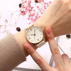 Leather Analog Quartz Watch - ATSProducts