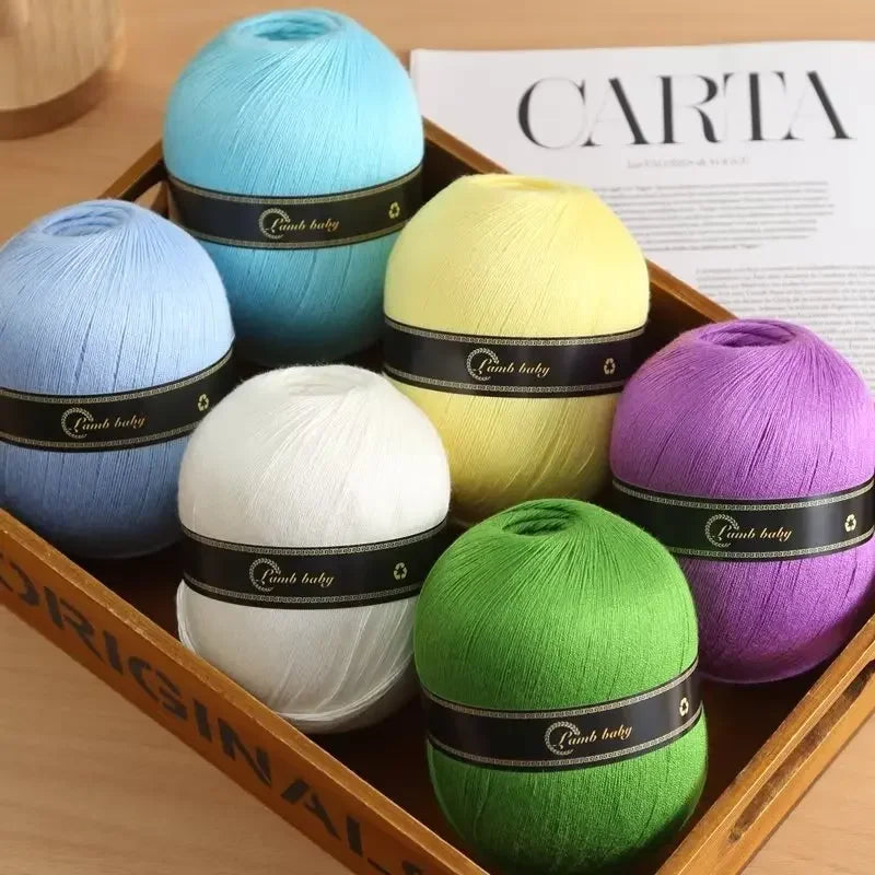 150G Colorful Fine Cotton Yarn for Hand Knitting - ATSProducts