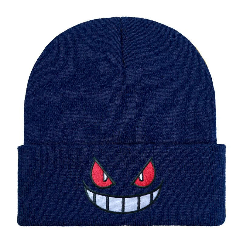 19 Colors Cartoon Evil Eyes Embroidered Beanies - ATSProducts