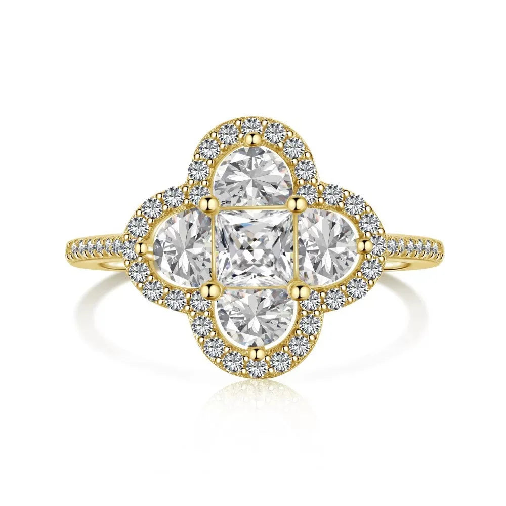 Sterling Silver Women's Diamond Ring - ATSProducts