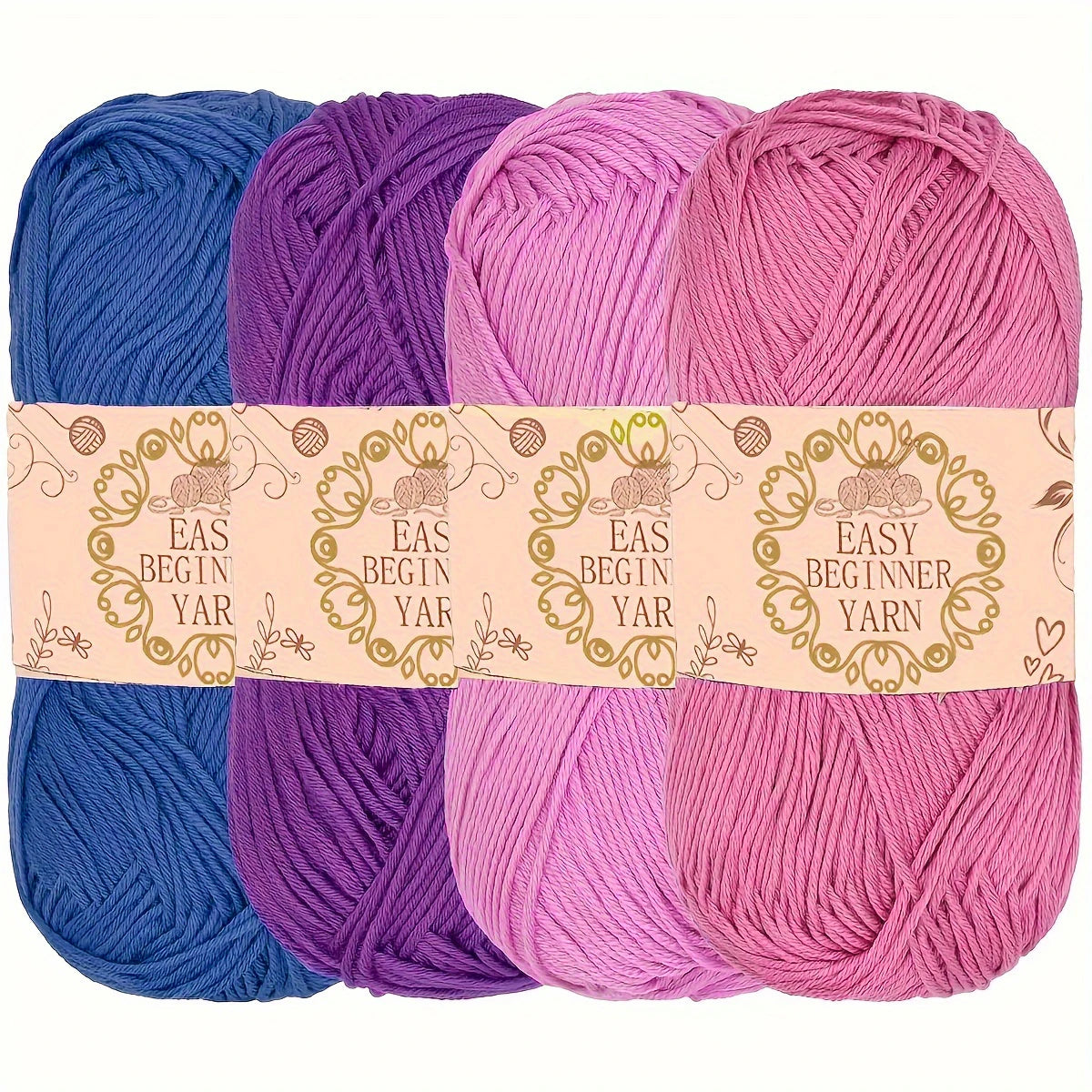 4 Packs Of 50G 4-strand Acrylic Yarn - ATSProducts