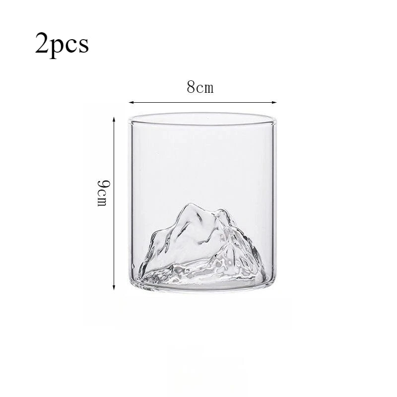 Mountain Design Glass Cup - ATSProducts