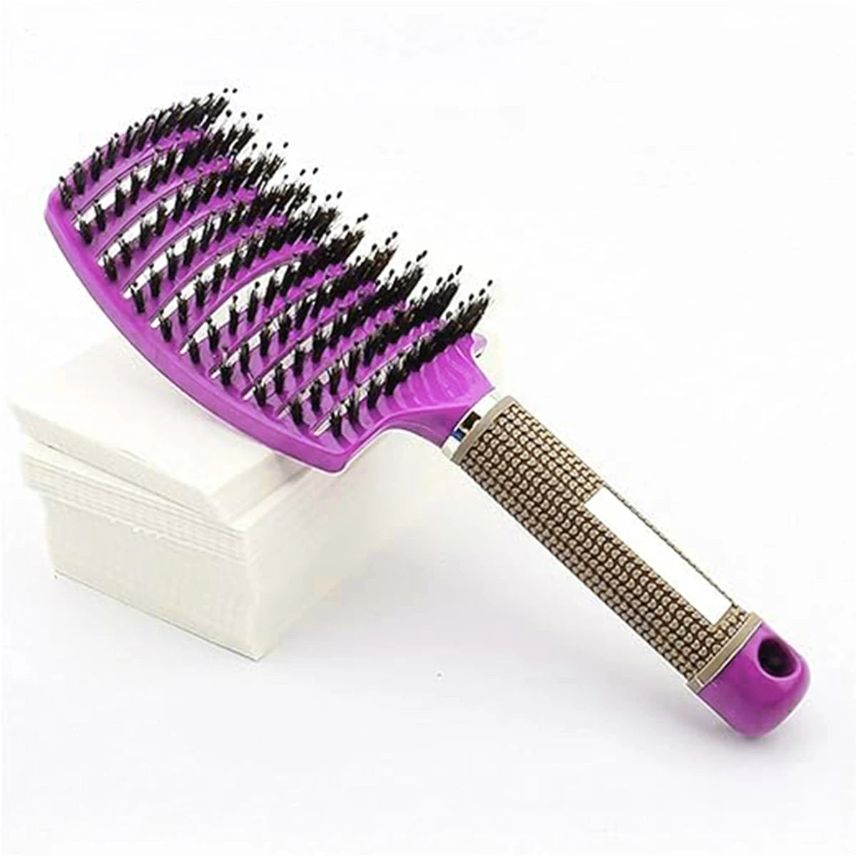 Boar Bristle & Nylon Scalp Massage Hairbrush