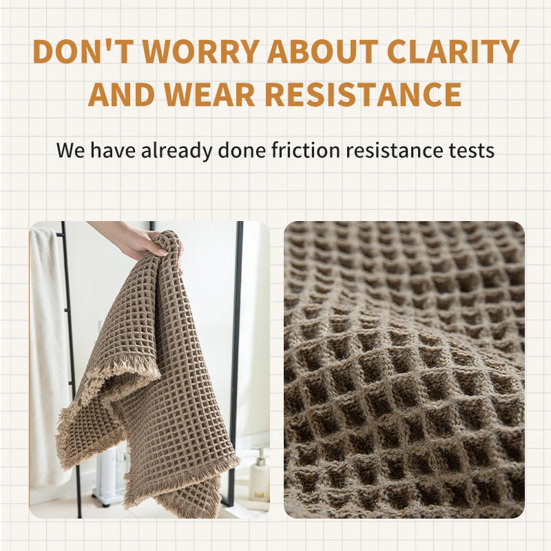 Absorbent Waffle Non-Slip Bath Mat - ATSProducts