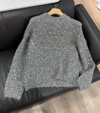 Mohair Wool Sparkling Sequins Sweater - ATSProducts