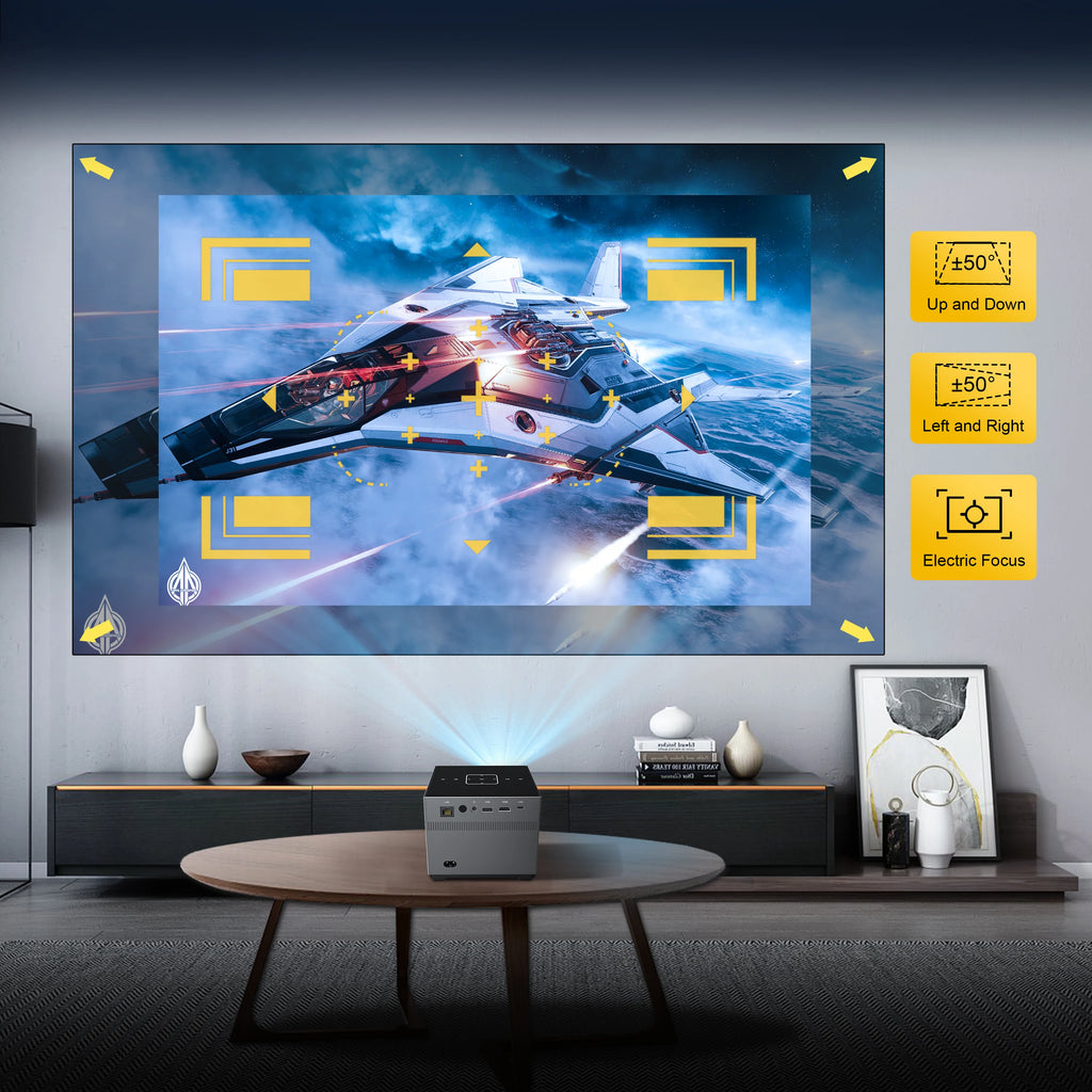 Portable Projector Smart Voice Remote Control Digital Projector Full HD 1080P 4k Projector - ATSProducts