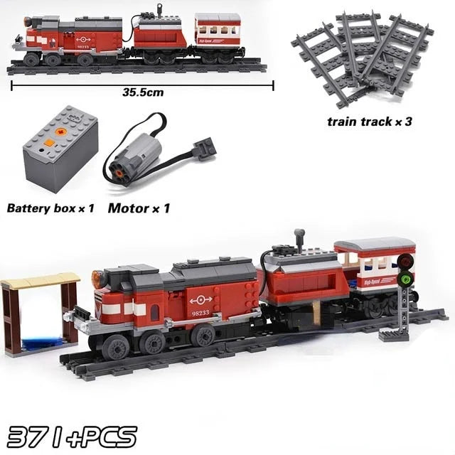Leduo City Train Power Function High-tech DIY Train Set - ATSProducts