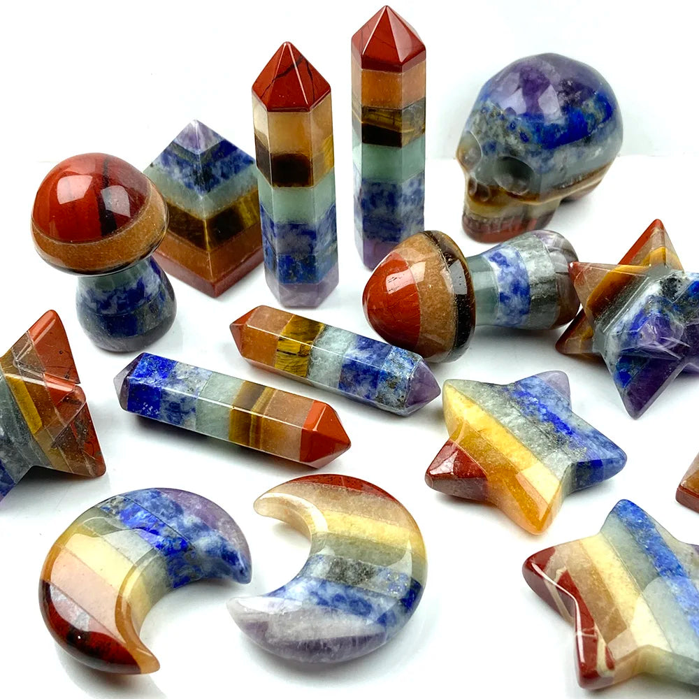 7 Chakras Natural Mixed Stones - ATSProducts