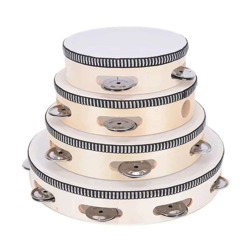 Tambourines 4/6/7/8/10 inch Wooden - ATSProducts