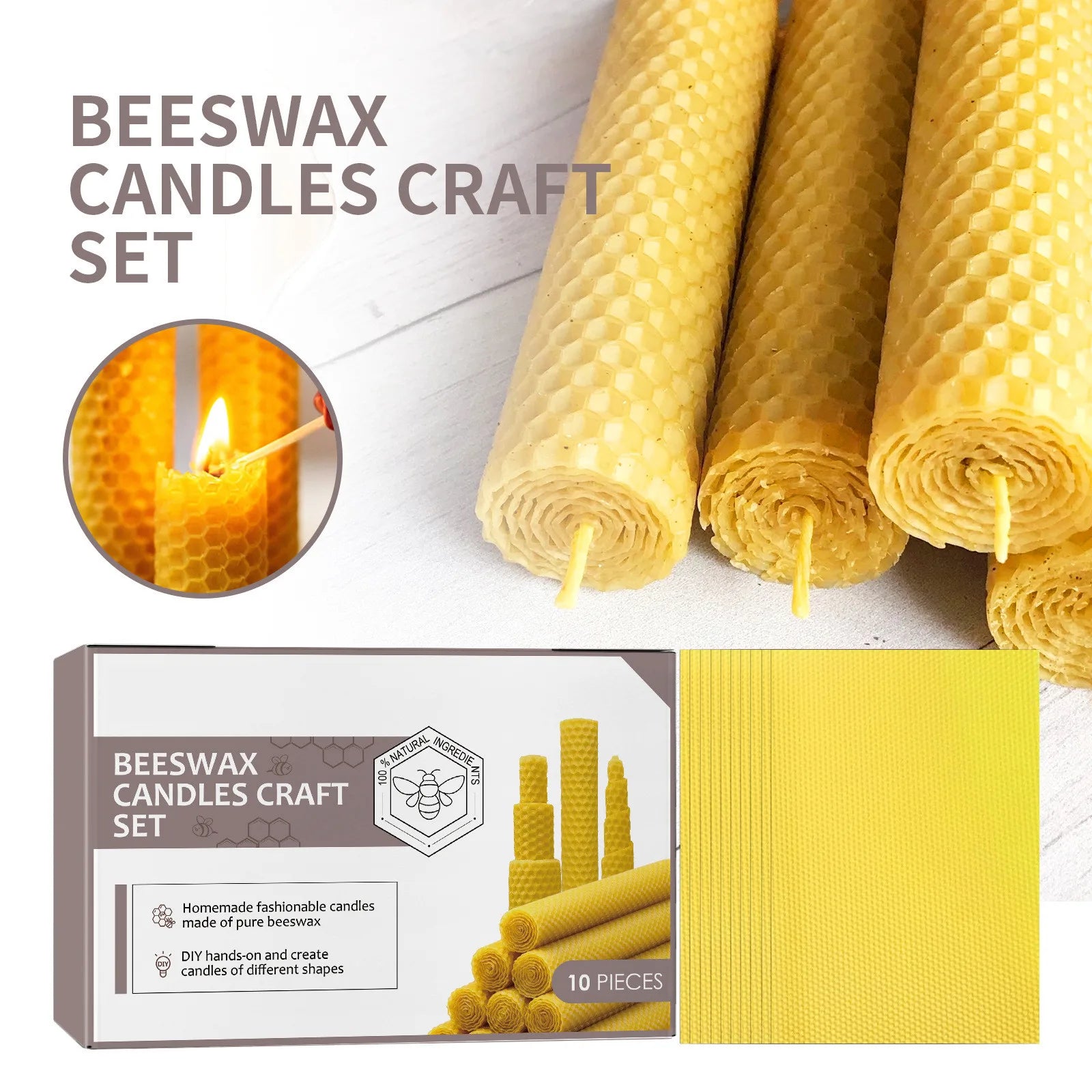 10/20/30pcs Beeswax Sheets - ATSProducts