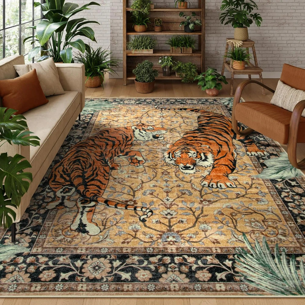 Tiger Print Area Rug - ATSProducts