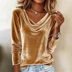 Bishan Elegant Velvet Long Sleeve Shirts - ATSProducts