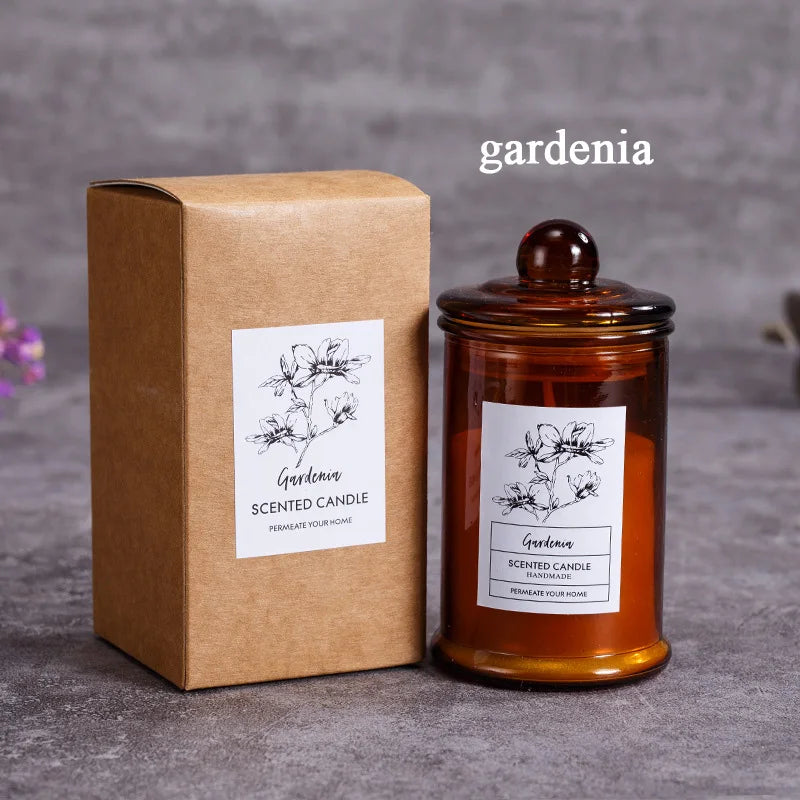 Vintage Glass Jar Scented Candle Essential Oils - ATSProducts