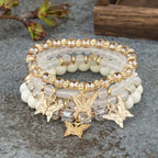 WKOUD 4Pc Butterfly Beaded Bracelet Set - ATSProducts