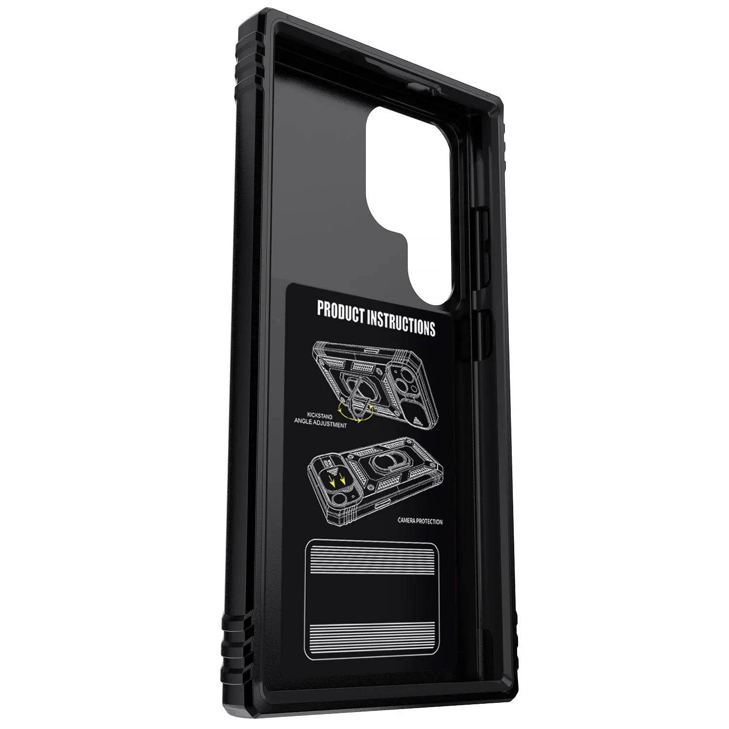 Phone Case Hybrid Ring Kickstand Hard Shockproof Cover - ATSProducts