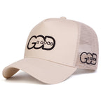 GOD IS GOOD Letter Embroidery Trucker Cap - ATSProducts