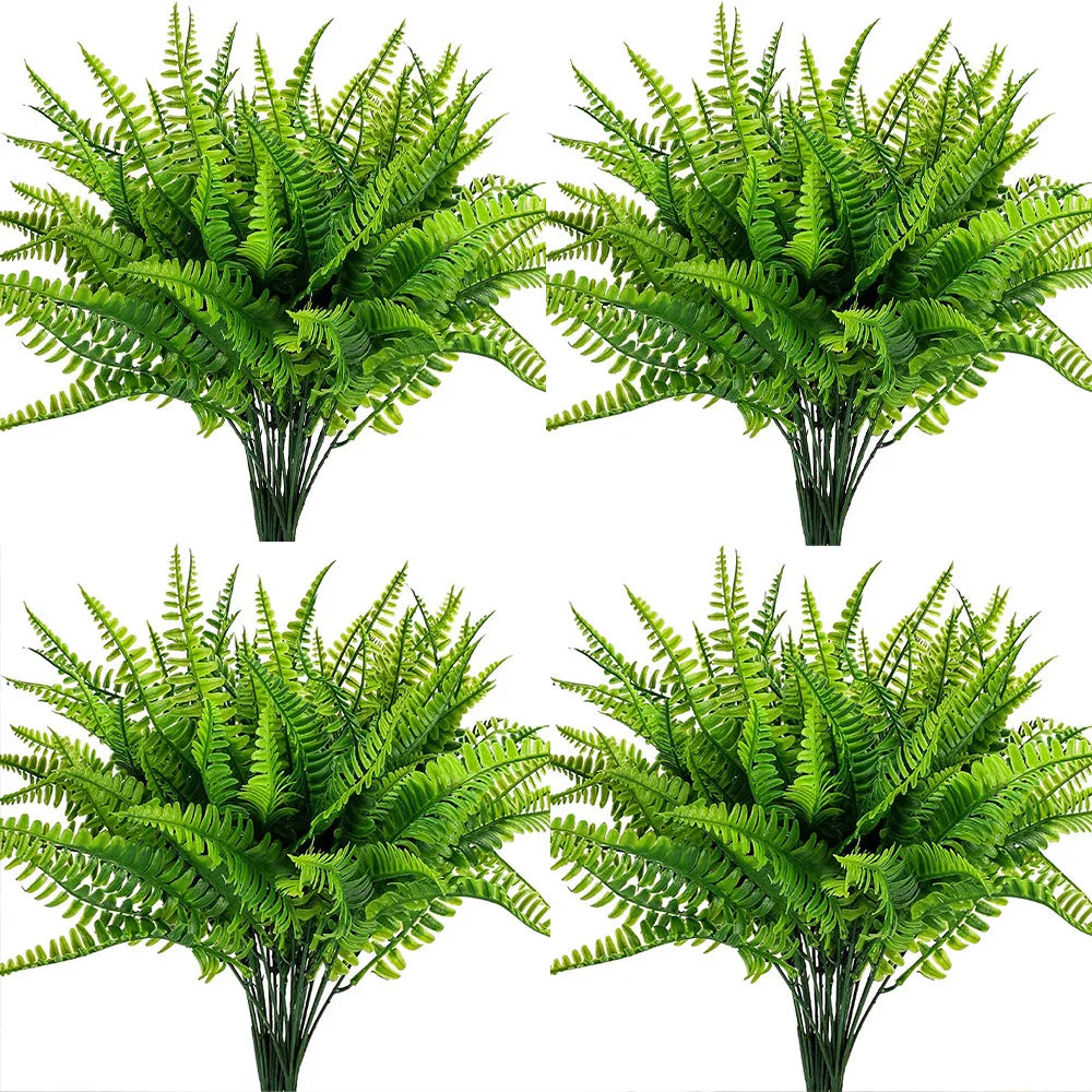 Chenao 4 Bundles Of Artificial Boston Ferns