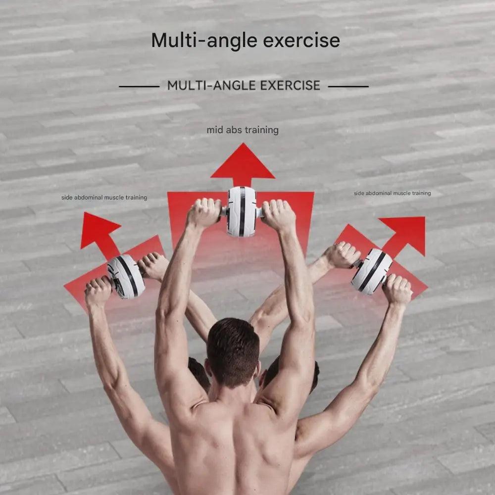 Anti-Slip Auto-Return Abdominal Roller With Dual Spring Assist - ATSProducts