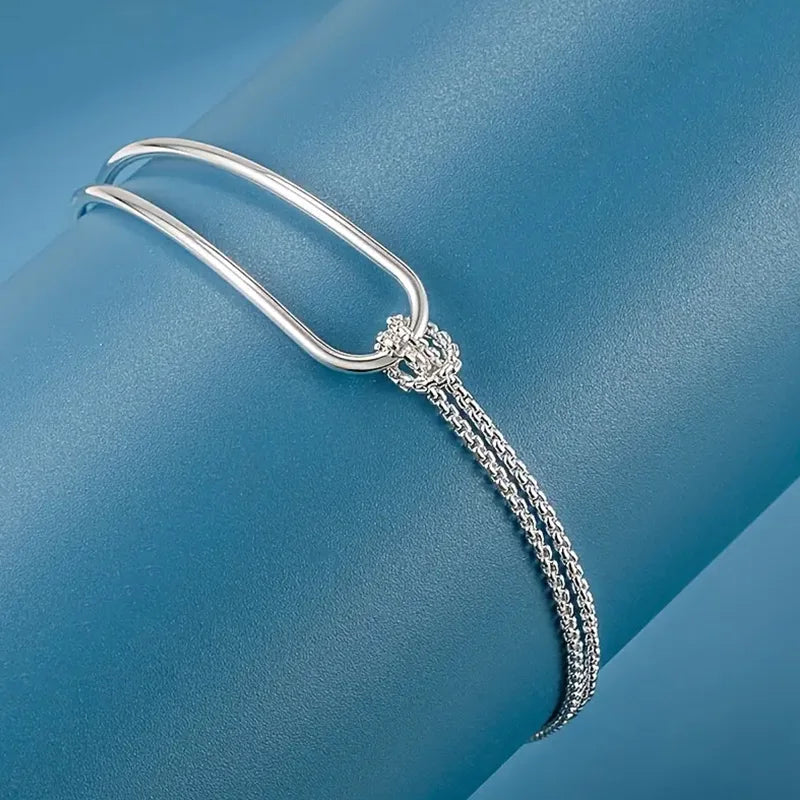 S925 Silver Minimalist Geometric Bracelet - ATSProducts