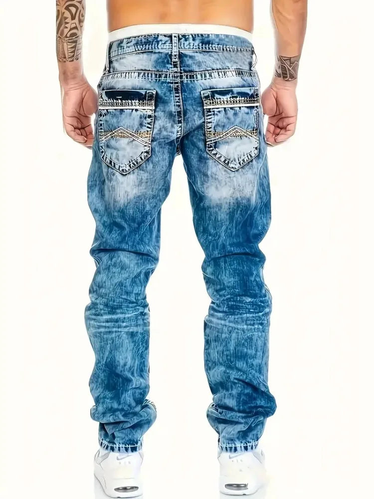 Men's Stone Washed Jeans - ATSProducts