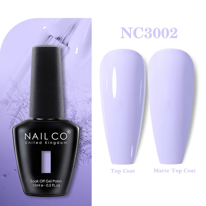 NAILCO 283Colors Gel Nail Polish Top Base Varnish