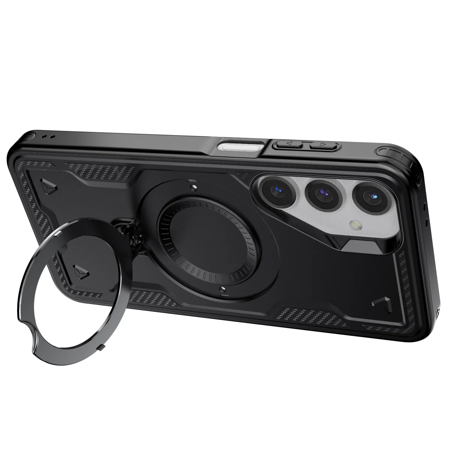 Shockproof Kickstand Cover And 4pcs Full Coverage Tempered Glass Screen Protectors - ATSProducts