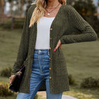 Mooclound Loose Long Pit Pocket Cardigans - ATSProducts