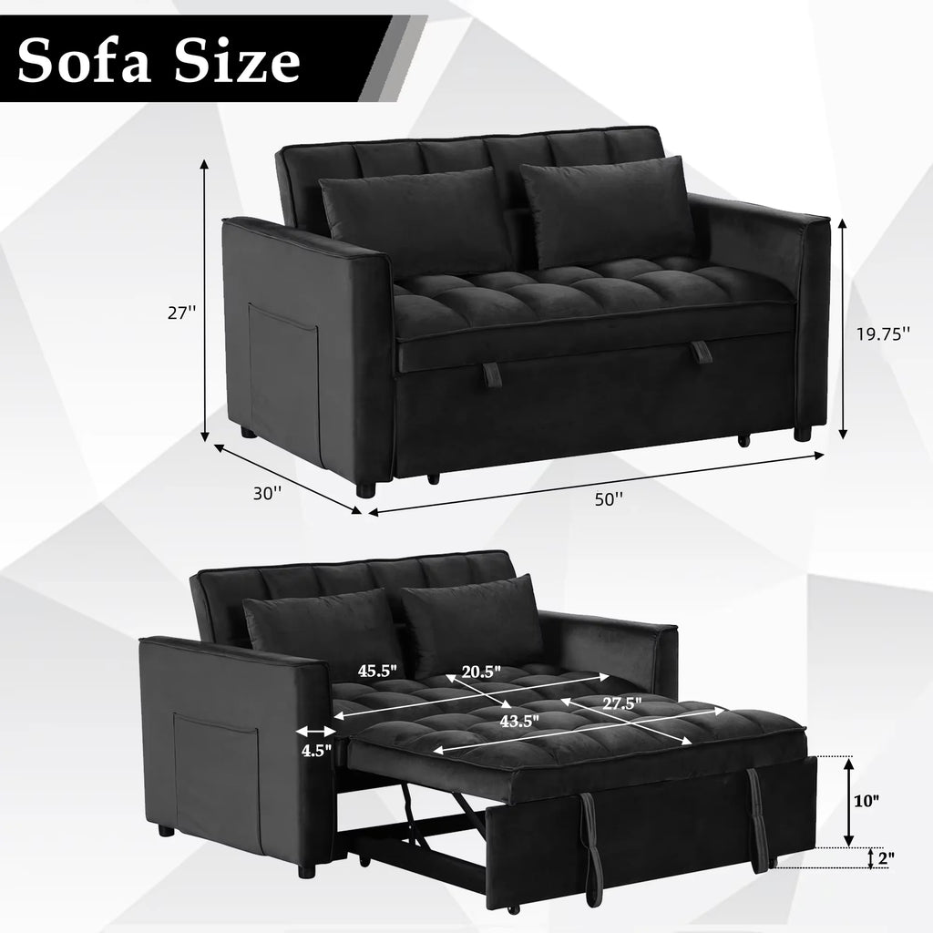 Ebello 3-In-1 Multifunctional Modern Sofa Bed