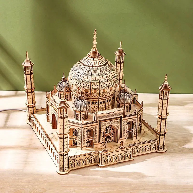 3D Wooden DIY Three-dimensional Taj Mahal Jigsaw Puzzle - ATSProducts