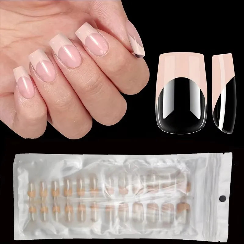 Multi-Color Medium-Length 120-Piece  Press-On Nails