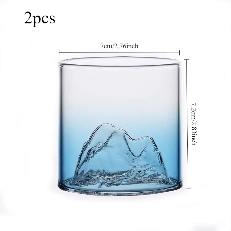 Mountain Design Glass Cup - ATSProducts