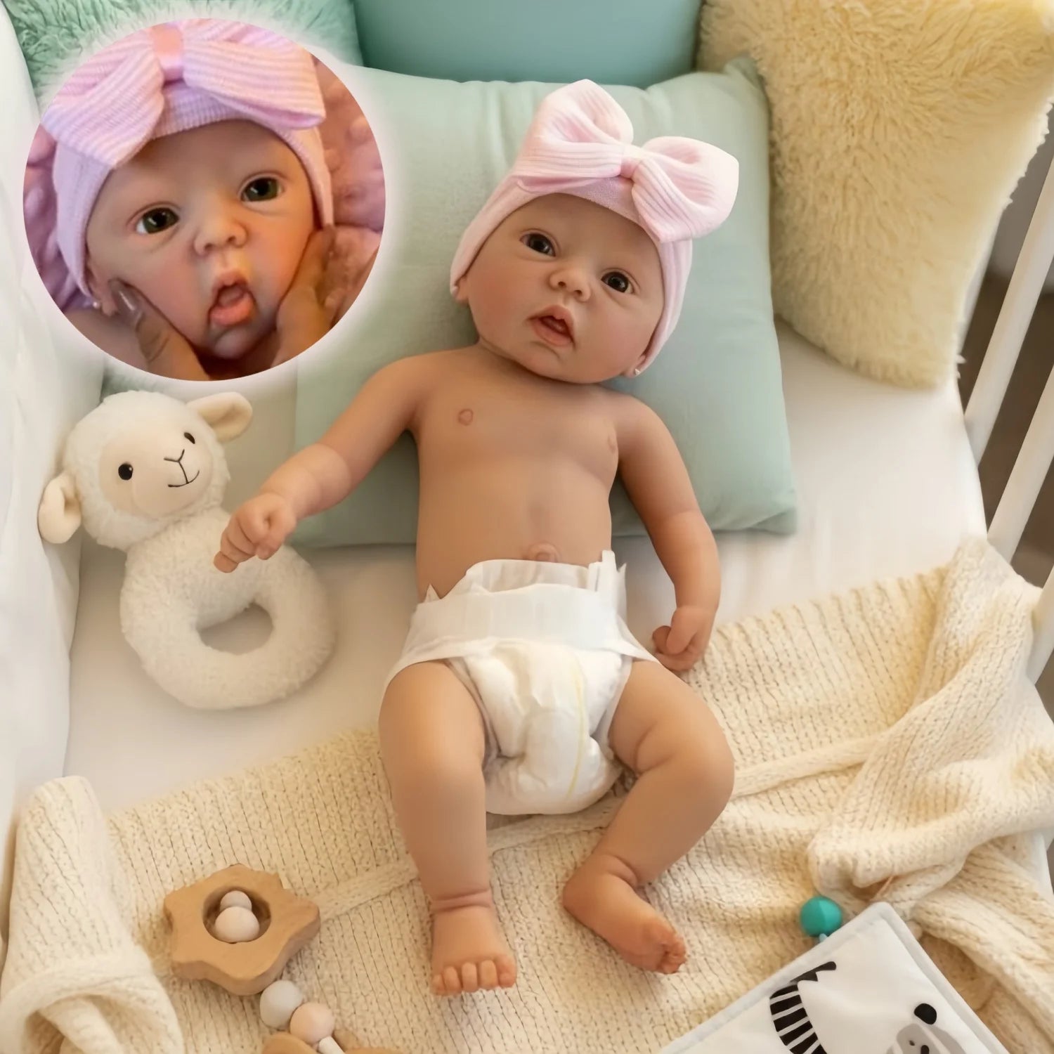 AnjoDoll 42cm Realistic Silicone Baby Doll - ATSProducts