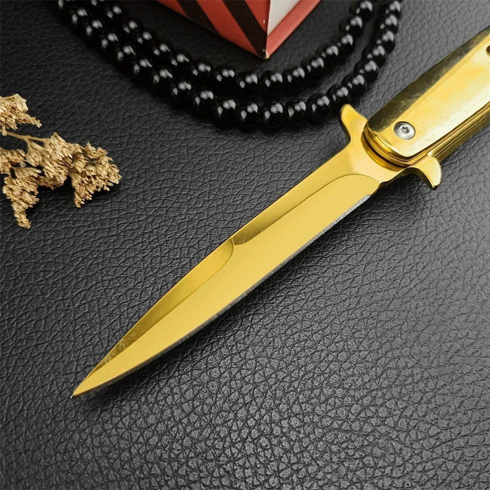 Golden Portable Folding M10 Knife - ATSProducts