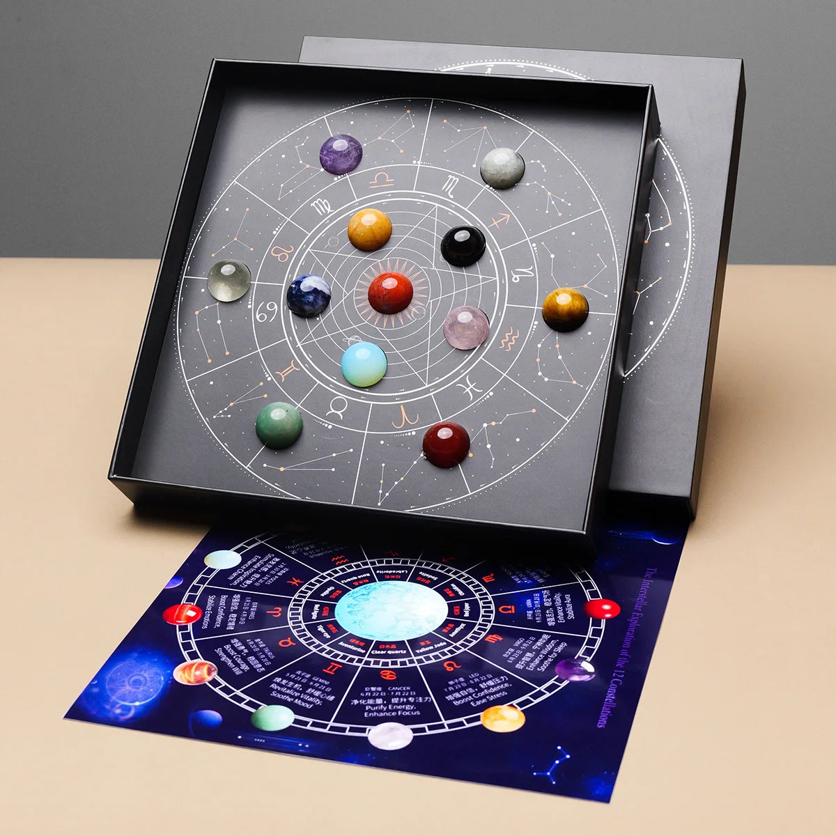 Natural Crystal Ball Constellation Healing Stones - ATSProducts