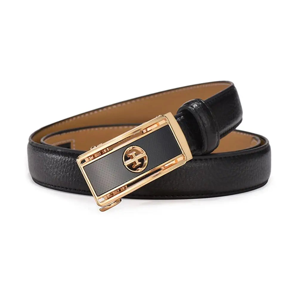 Genuine Leather Automatic Buckle Belt - ATSProducts