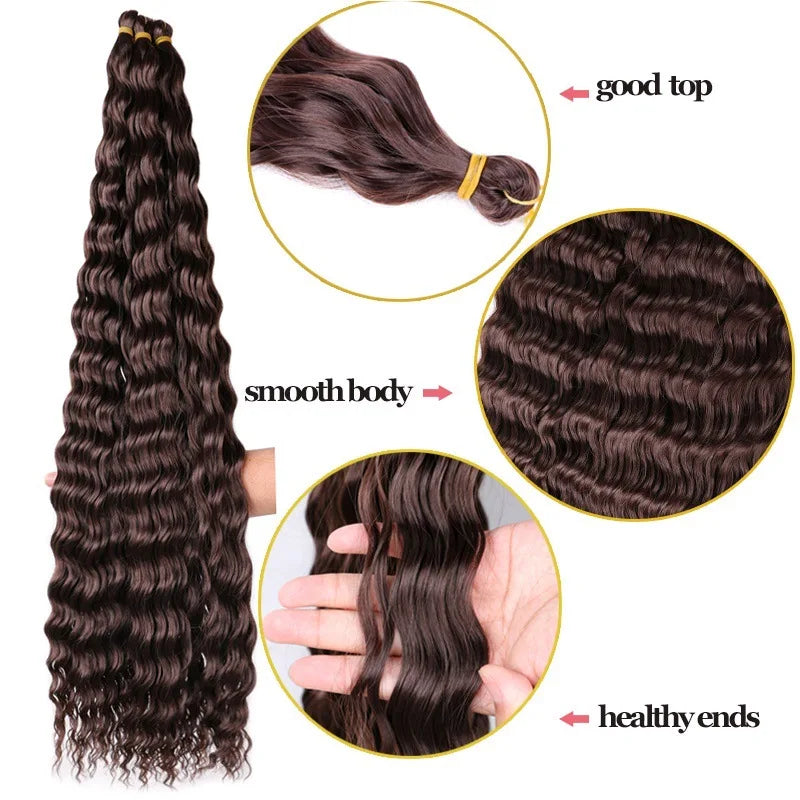 WIGSIN 30Inch Synthetic  Long Deep Wave Hair - ATSProducts