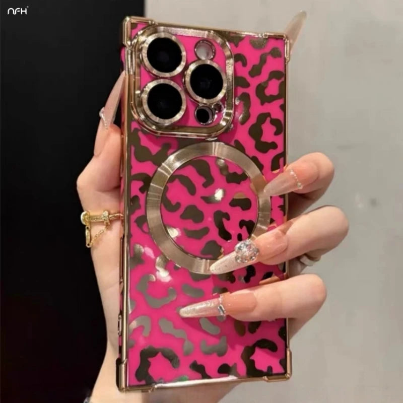 Leopard Print Shockproof Magsafe For IPhone - ATSProducts