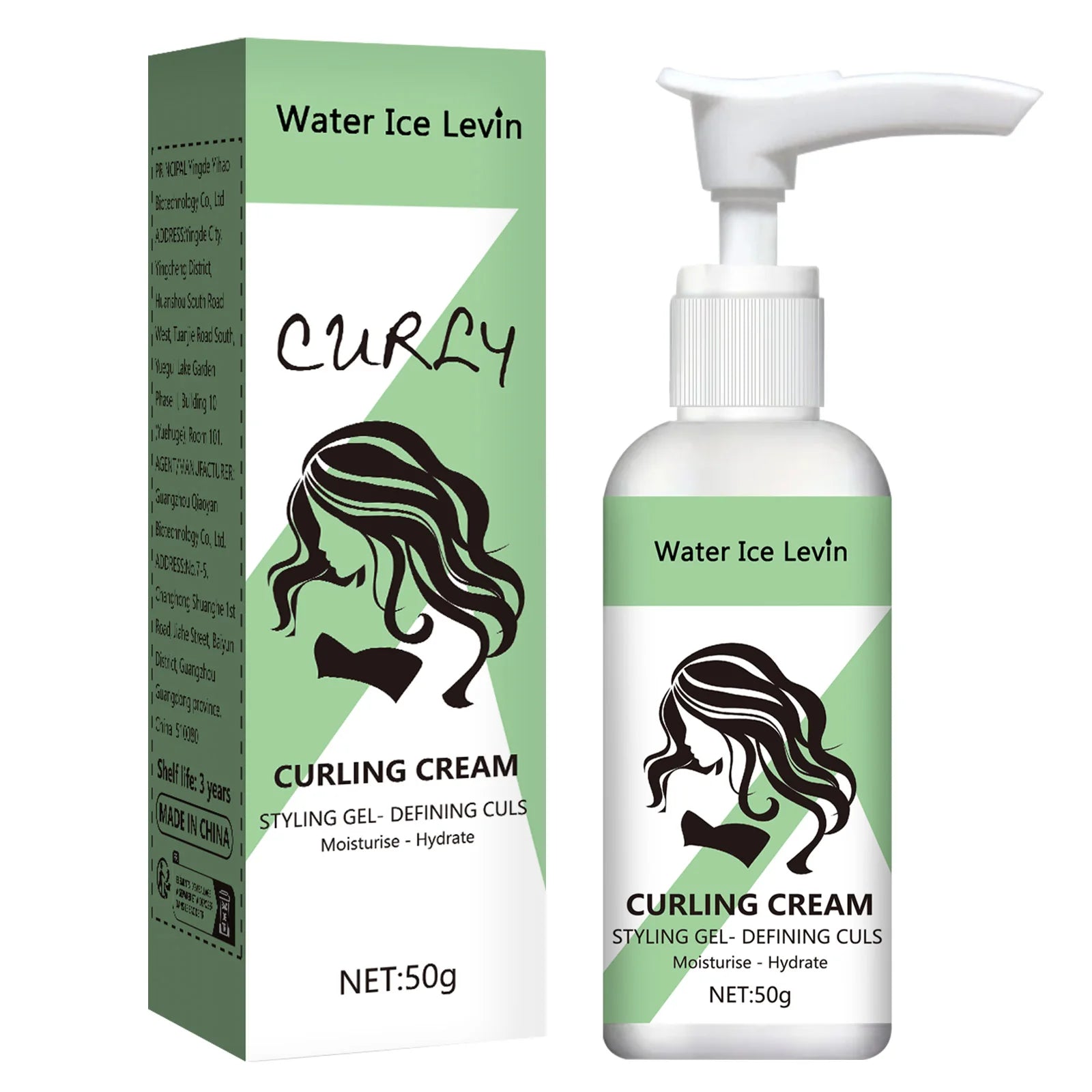 Water Ice Levin Curly Hair Styling Cream - ATSProducts