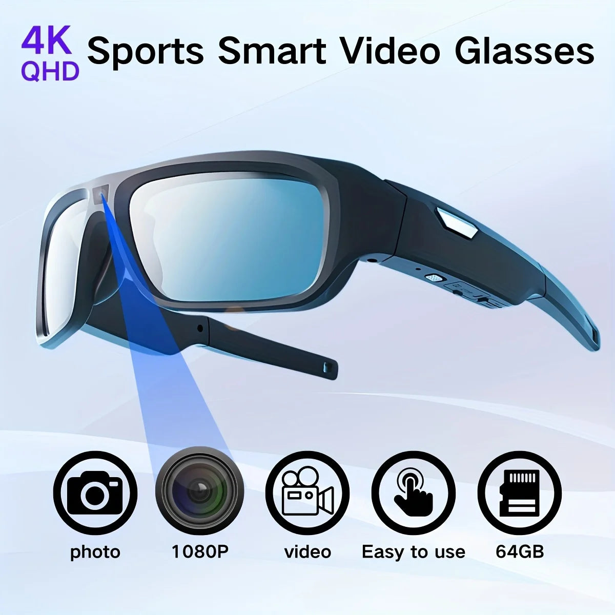 KidKD 4K Video HD Smart Glasses - ATSProducts