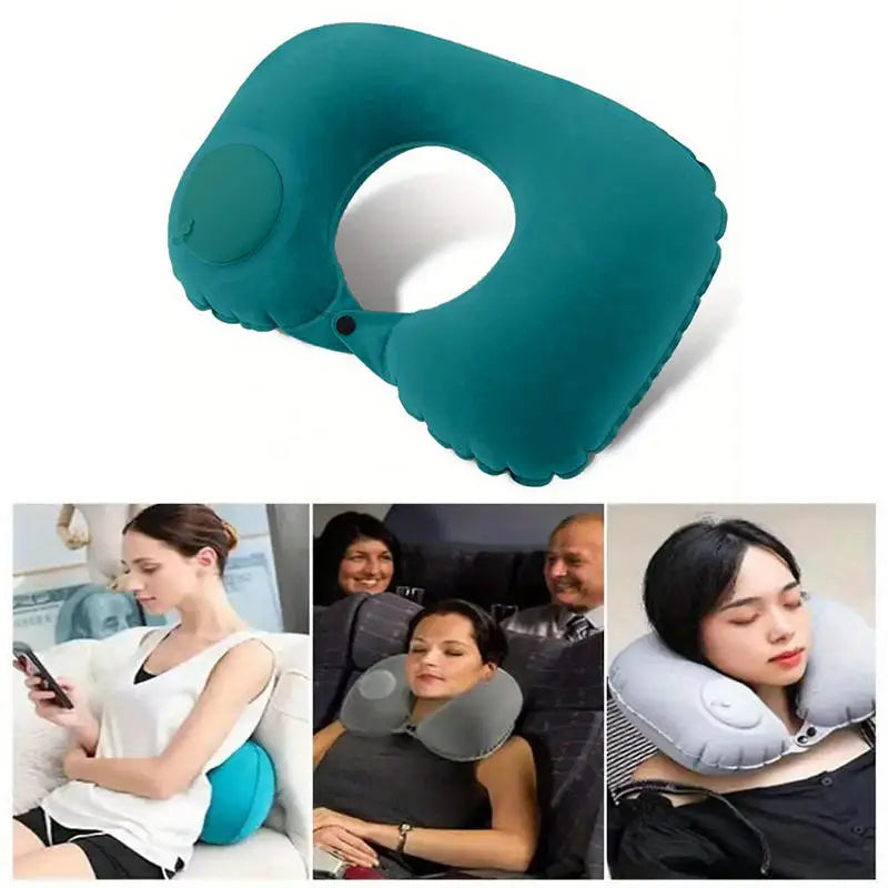 Bigsweety Inflatable Portable Neck Pillow U-shaped