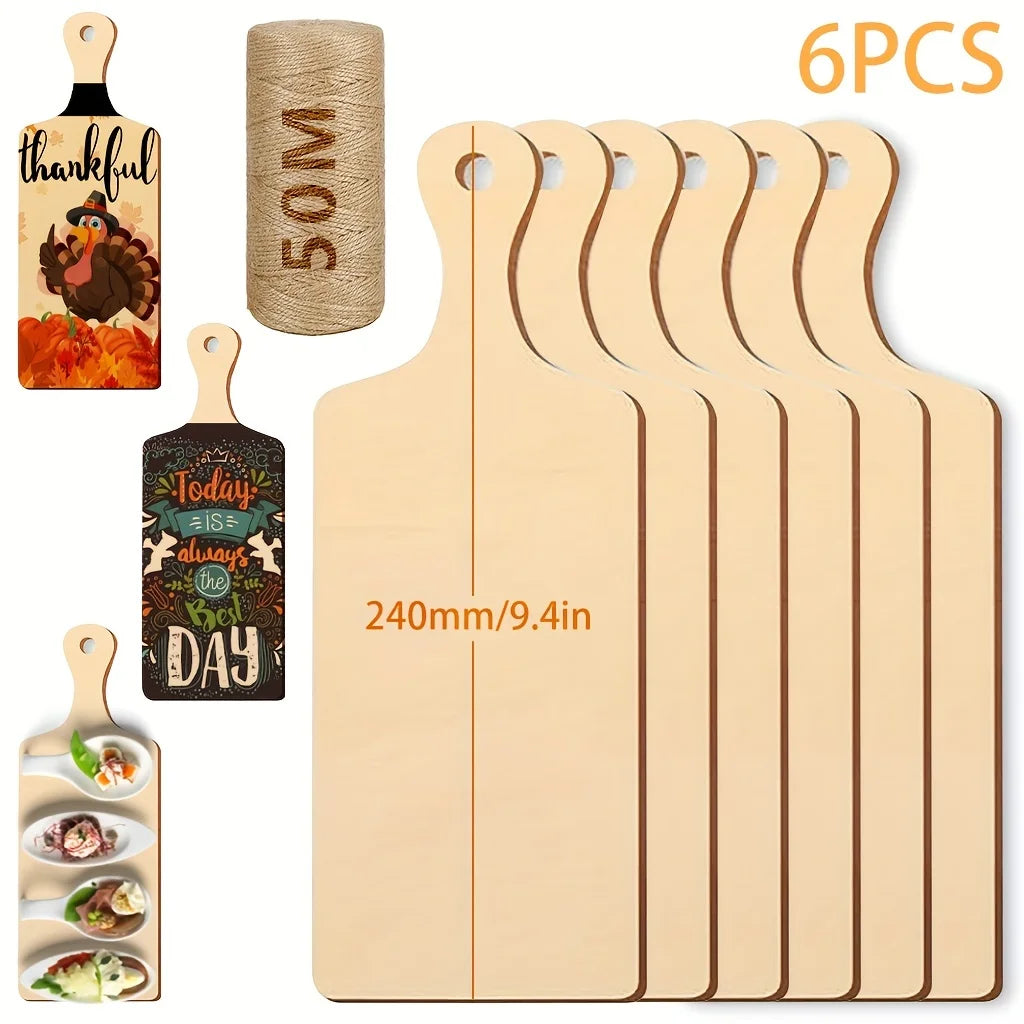 6pc/12pcs/24pcs Mini Wooden Cutting Board - ATSProducts